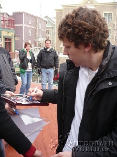 Jesse Eisenberg autograph