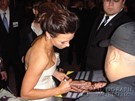 Rhona Mitra signing proof